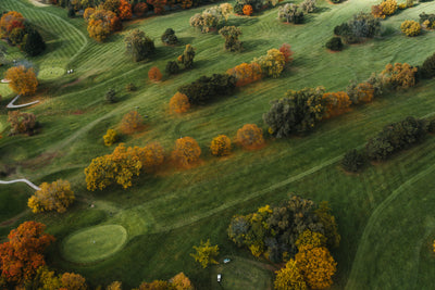 Golf course aerial view